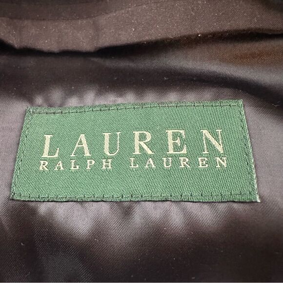 Ralph Lauren Black Trench Coat in Size 40R - Picture 3 of 15